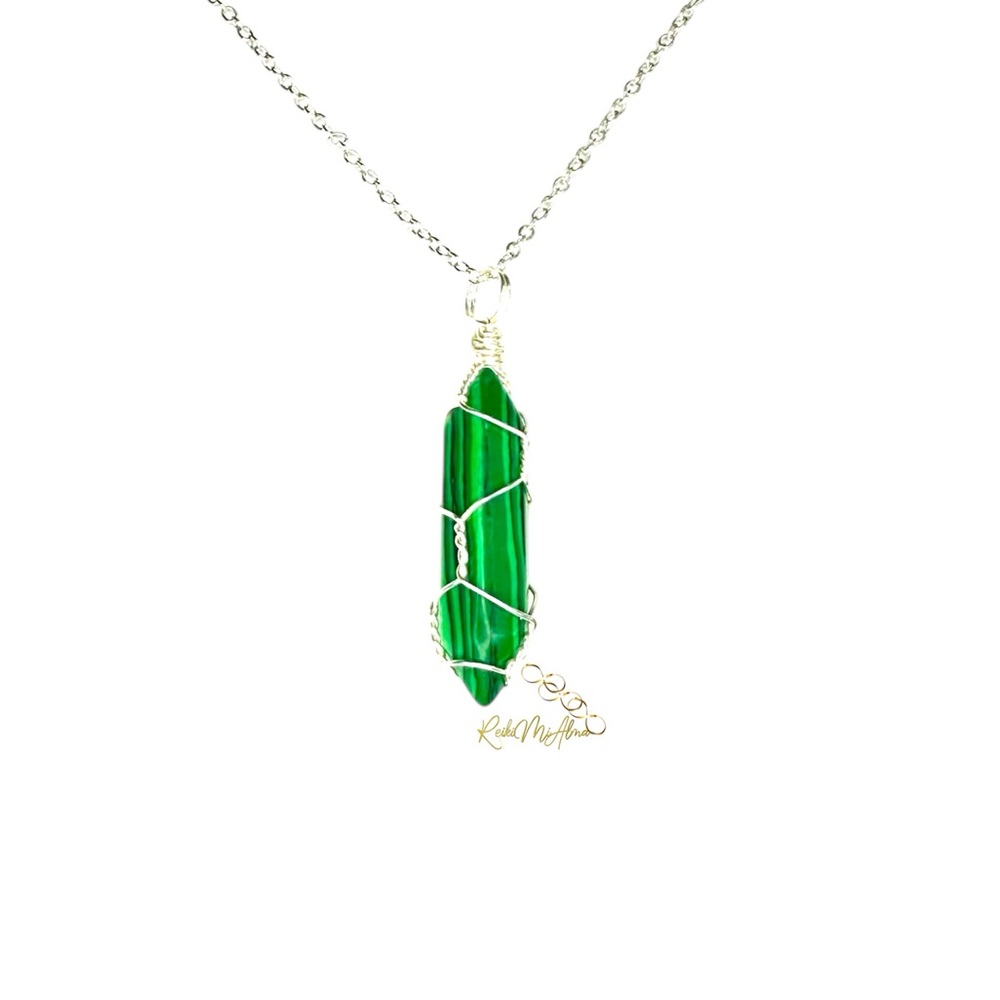 Malachite Crystal  Necklace
